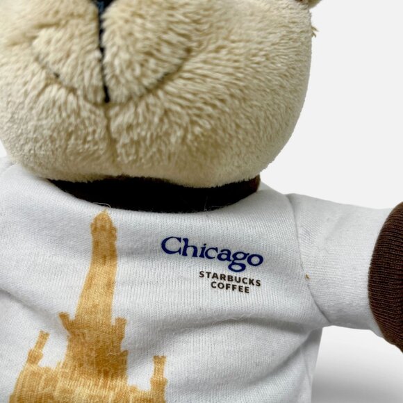 Starbucks Coffee Co Destination Series 2009 CHICAGO Bearista Plush Barista Bear - Picture 5 of 7